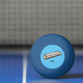 Harmonica cartoon illustratie pingpongbal (Net)