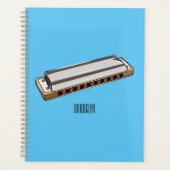 Harmonica cartoon illustratie planner (Voorkant)