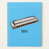Harmonica cartoon illustratie planner (Achterkant)