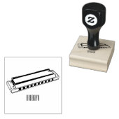Harmonica cartoon illustratie rubberstempel (Gestempeld)