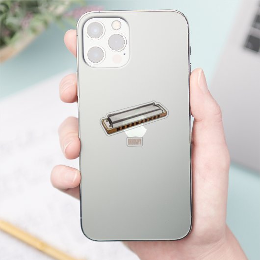 Harmonica cartoon illustratie sticker (Telefoon)