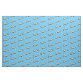 Harmonica cartoon illustratie stof (Fat Quarter)