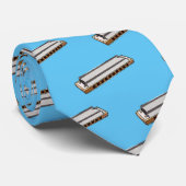 Harmonica cartoon illustratie stropdas (Opgerold)
