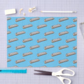 Harmonica cartoon illustratie tissuepapier (Craft)