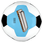 Harmonica cartoon illustratie voetbal (Gedraaid)
