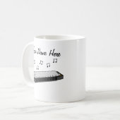 Harmonica Custom Mok Harp Player Muzikant Gift (Voorkant links)