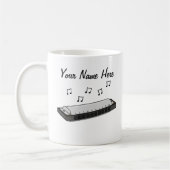 Harmonica Custom Mok Harp Player Muzikant Gift (Links)