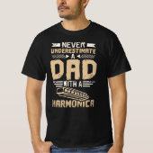 Harmonica Dad T-shirt (Voorkant)
