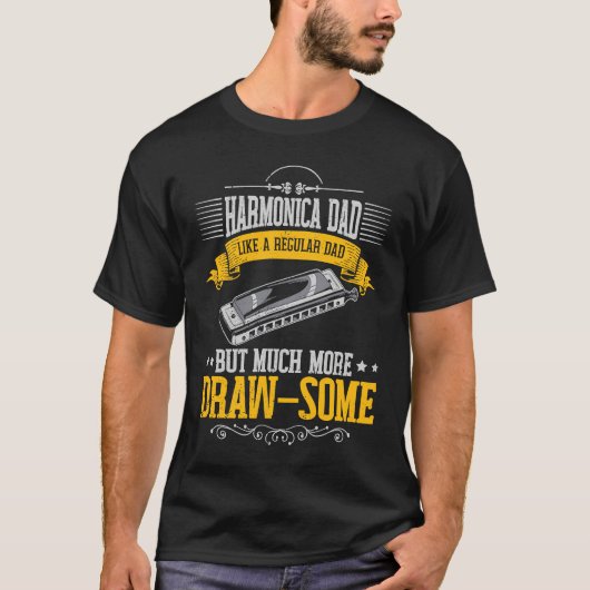 Harmonica Dad T-shirt (Voorkant)