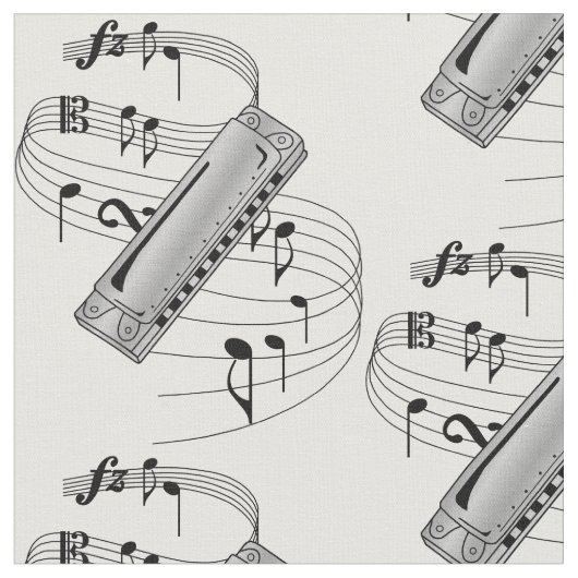Harmonica Fabric Stof (Close Up)