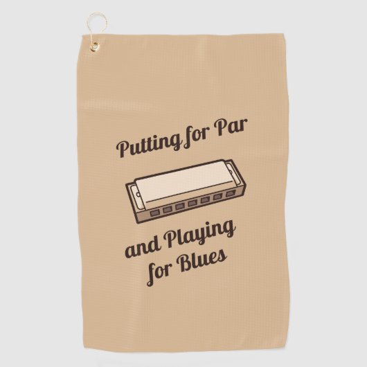 Harmonica Golfhanddoek (Voorkant)