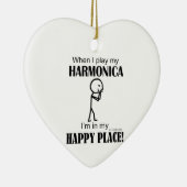 Harmonica Happy Place Keramisch Ornament (Rechts)