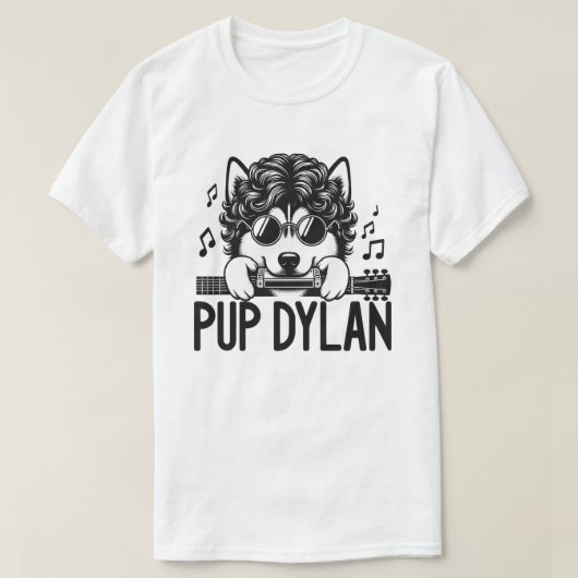 Harmonica Hound - Musical Legend Dog T-shirt (Design voorkant)