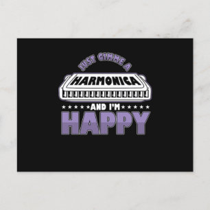 Harmonica Instrument Music Acoustic Blues Gift Briefkaart