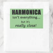 Harmonica is niet alles rechthoekige Sticker (Tas)