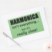 Harmonica is niet alles rechthoekige Sticker (Envelop)