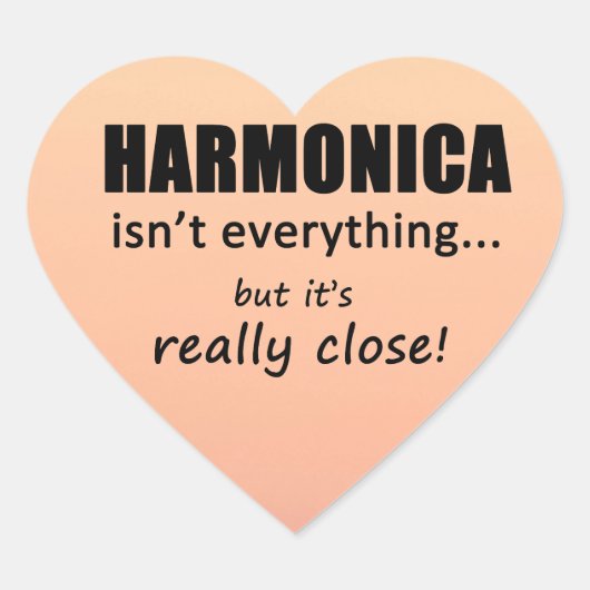 Harmonica is niet alles Sticker (Voorkant)