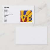 Harmonica Love Visitekaartje (Voorkant / Achterkant)