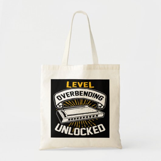 Harmonica Lover Level Ooverending Unlocked Reed Mu Tote Bag (Voorkant)