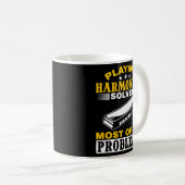 Harmonica Lover Spelen Harmonica lost het grootste Koffiemok (Voorkant rechts)