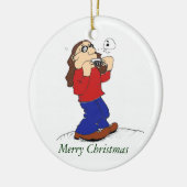 Harmonica Man Christmas Ornament (Links)