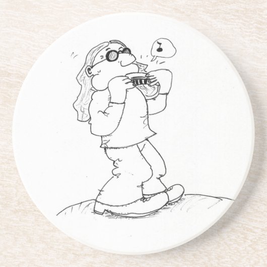 Harmonica Man Onderzetter (Voorkant)