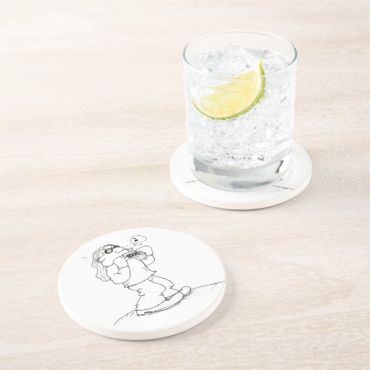 Harmonica Man Onderzetter (Zijkant)