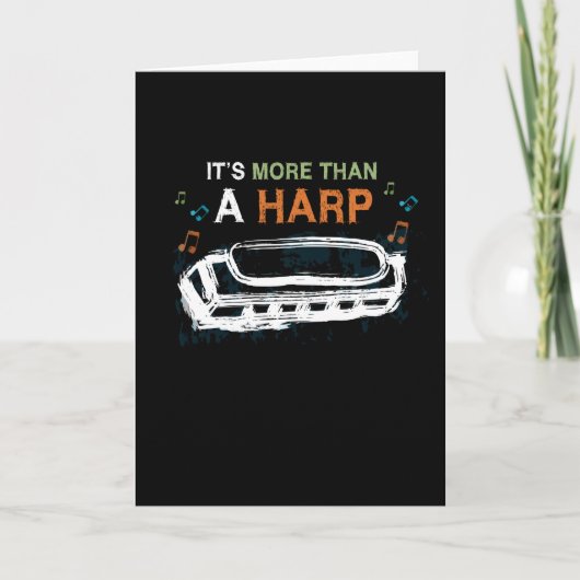 Harmonica meer dan een Harp Instrument Kaart (Voorkant)