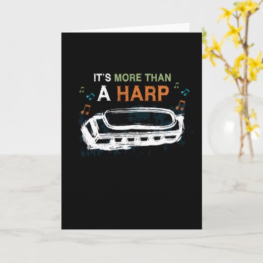 Harmonica meer dan een Harp Instrument Kaart (Gele Bloem)