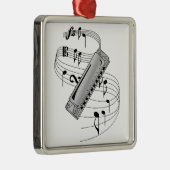 Harmonica Metalen Ornament (Rechts)
