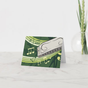 Harmonica Music Bedankkaart