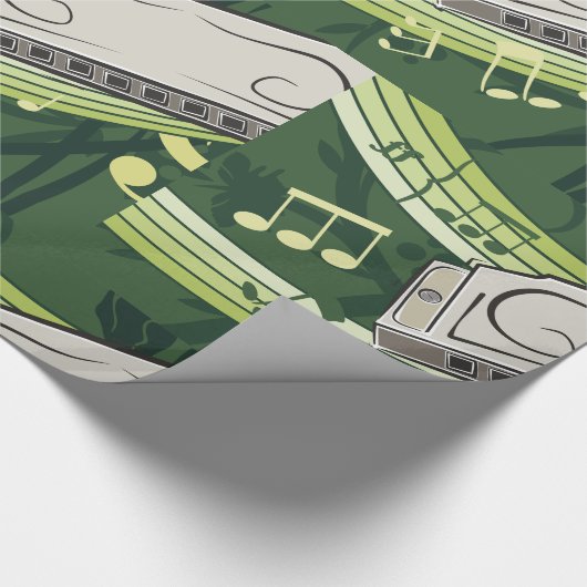 Harmonica Music Cadeaupapier (Hoek)