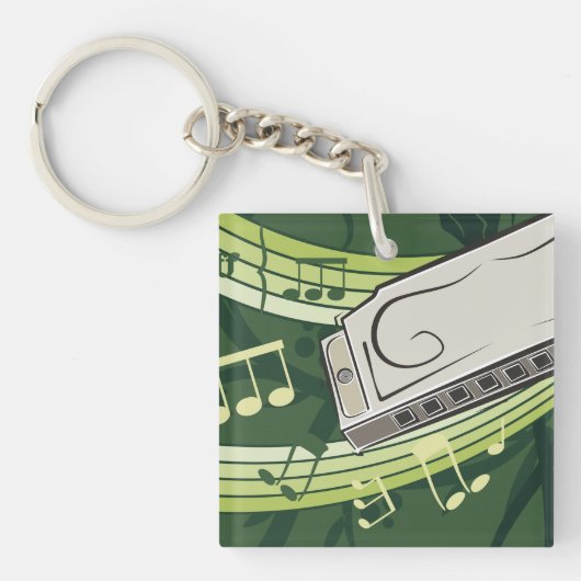 Harmonica Music Sleutelhanger (Voorkant)