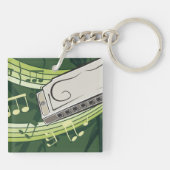 Harmonica Music Sleutelhanger (Achterkant)