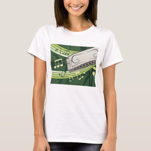 Harmonica Music T-shirt (Voorkant)