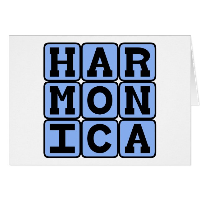 Harmonica, muziekinstrument (Voorkant Horizontaal)