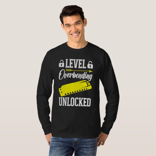 Harmonica Player Level Unlocked T-shirt (Voorkant volledig)