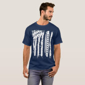 Harmonica Player Mouth Organ Gift American T-shirt (Voorkant volledig)