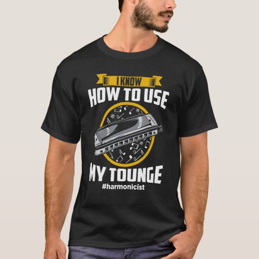 Harmonica Playing For Harmonica Player Harmonica T T-shirt (Voorkant)