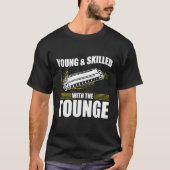 Harmonica Playing For Harmonica Player Harmonica T T-shirt (Voorkant)