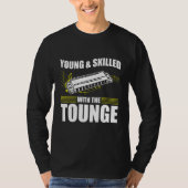 Harmonica Playing For Harmonica Player Harmonica T T-shirt (Voorkant)