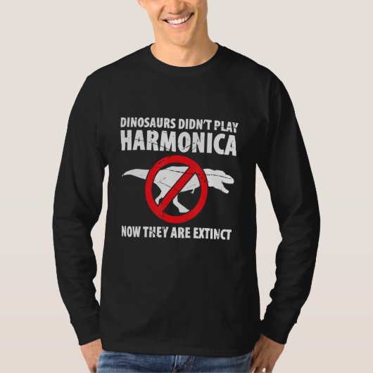 Harmonica Playing For Harmonica Player Harmonica T T-shirt (Voorkant)