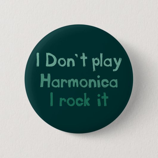 Harmonica Rock It Button (Voorkant)