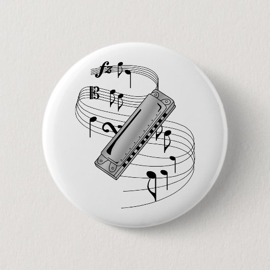 Harmonica Ronde Button 5,7 Cm (Voorkant)
