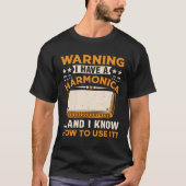 Harmonica Speler Harmonica Speler T-shirt (Voorkant)