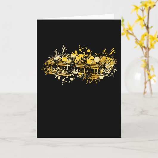 Harmonica Splash Kaart (Gele Bloem)