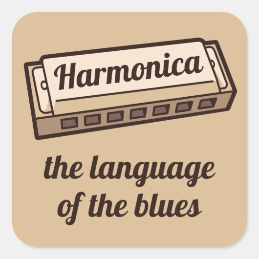 Harmonica Sticker (Voorkant)