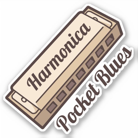 Harmonica Sticker (Voorkant)