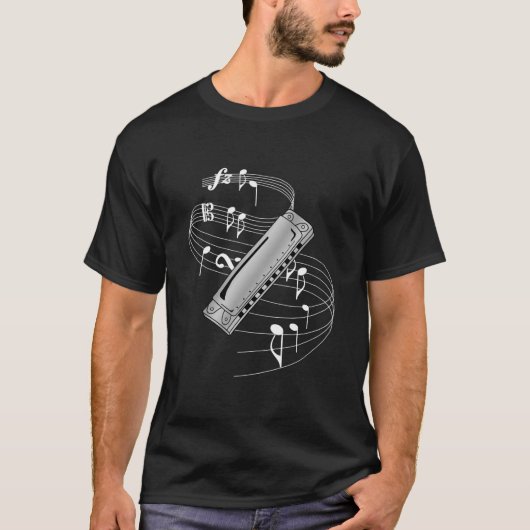 Harmonica T-shirt (Voorkant)