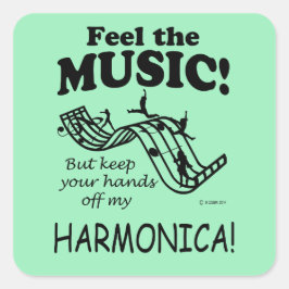 Harmonica voel de Sticker van het Muziekplein